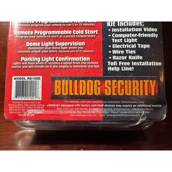 Bulldog Security Extended 800 Ft Range Remote Starter RS102E New Sealed Package - Picture 4 of 8